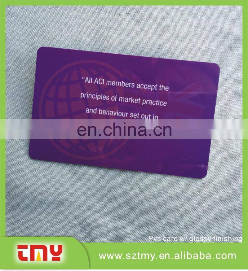 Free design, free sample plastic card for member