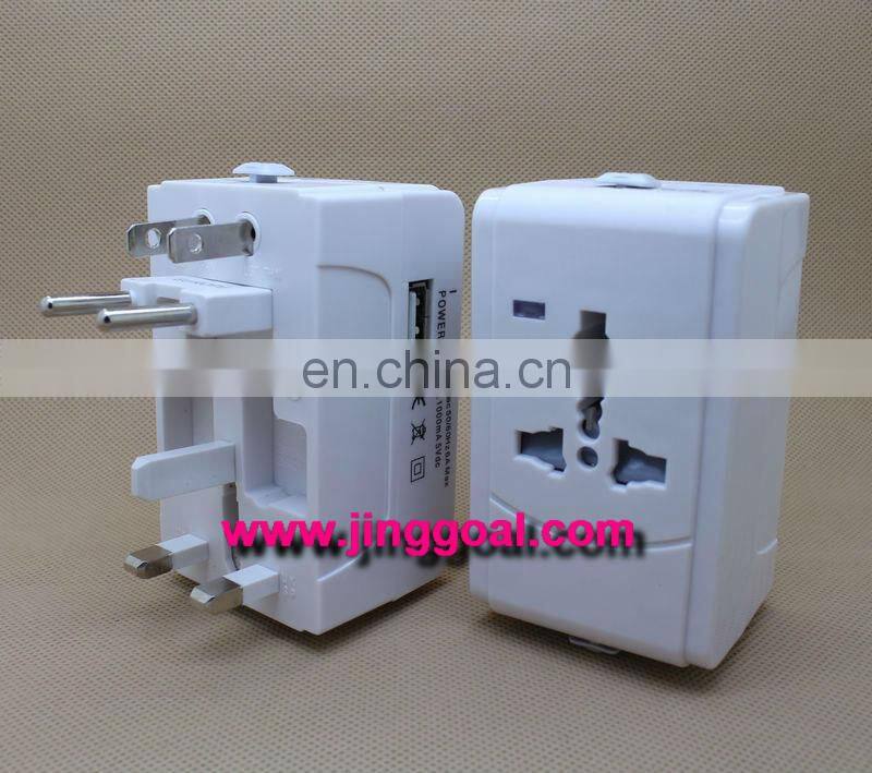 Universal Plug Adaptor with USB