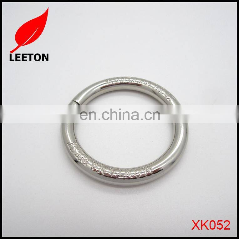 Factory supply custom 1.5 inch O ring bag buckle with logo
