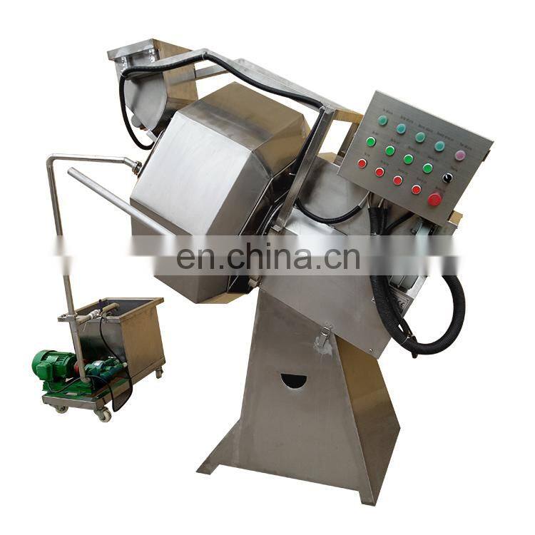 High Efficient French Fries Snacks Mixing Potato Chips seasoning machine