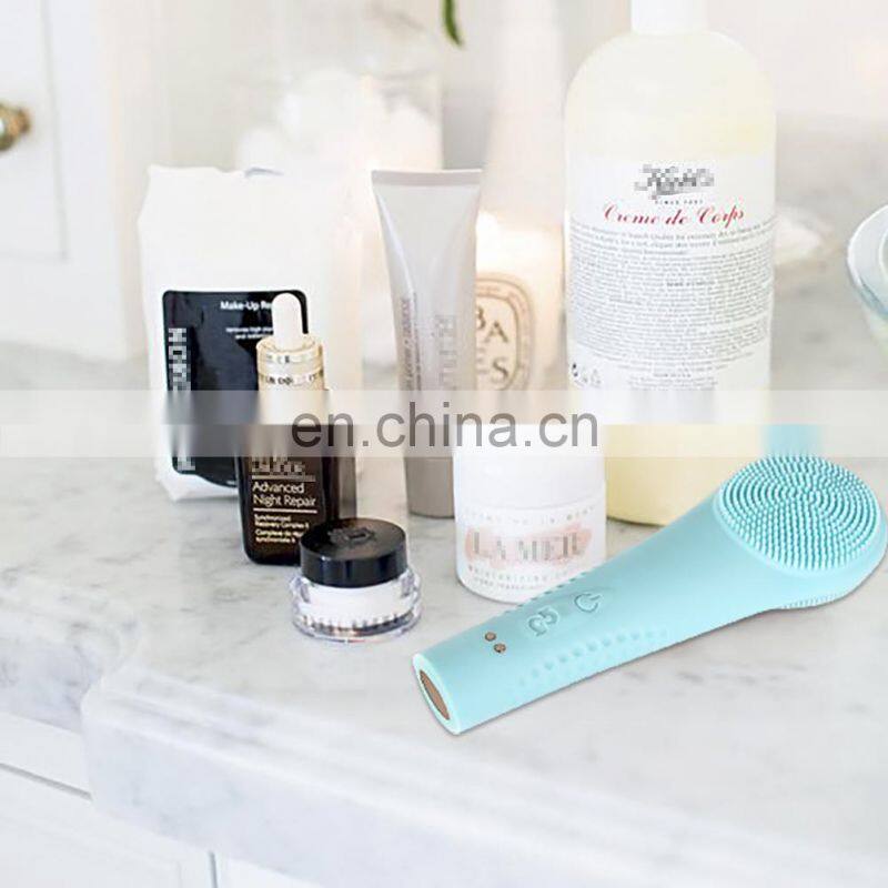 LEVETT Misia Silicone Facial Cleansing Brush IPX7 Waterproof Magnetic Rechargeable Massager with 10 Skincare Modes