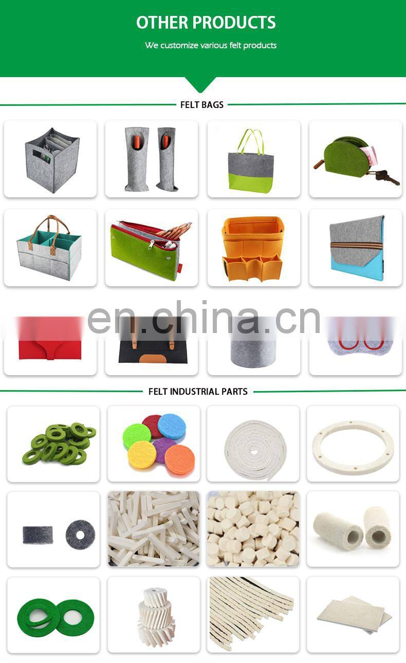 Factory handmade 1 1/2'' felt flowers for sale