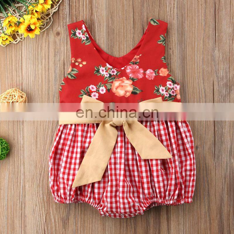 Boutique Kids Rompers Onesie Floral Soft Newborn Baby Clothes