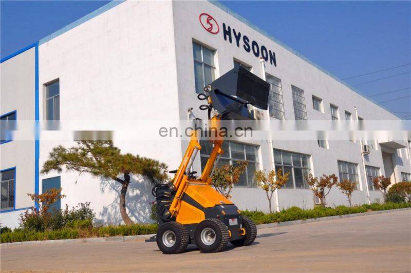 hysoon HD10L mini wheel loader with fork and bucket