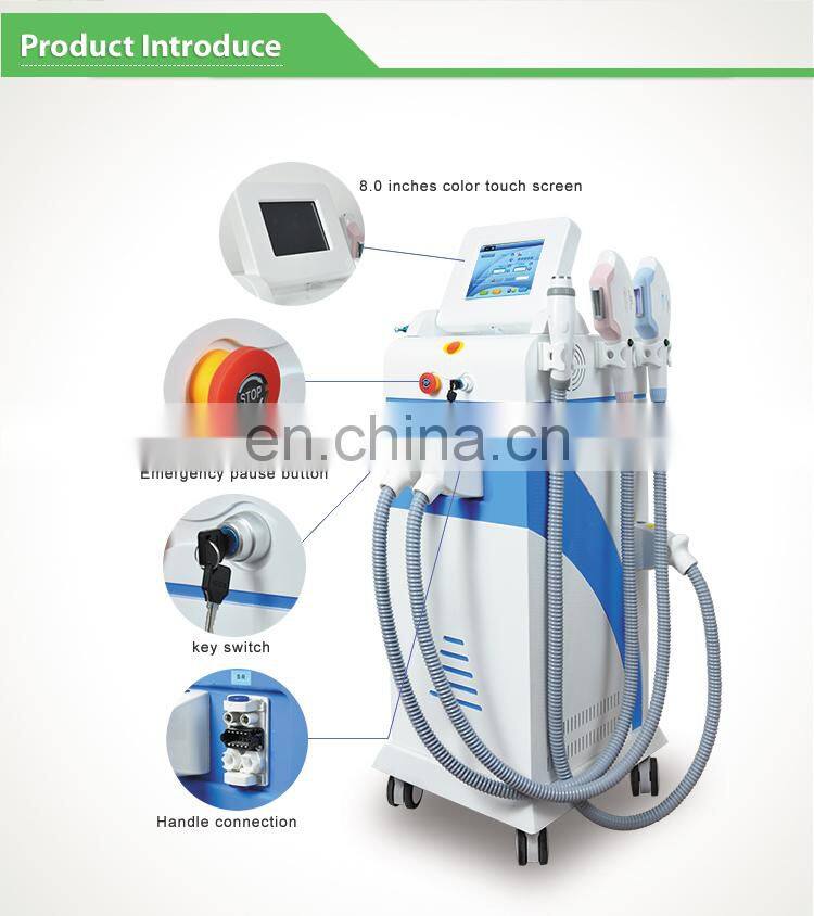 Newest model shr opt e-light ipl hair removal machine pain free opt SHR laser rf