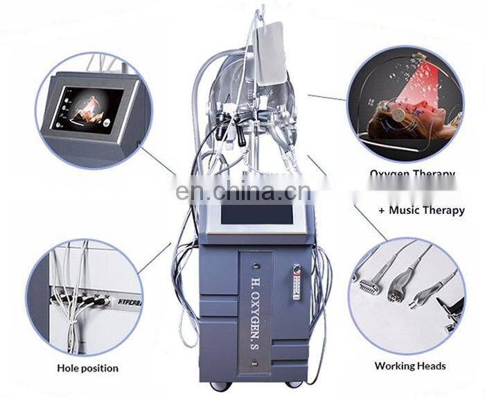 10 in 1 Water Jet Peel BIO Face Liting Ultrasonic Skin Rejuvenation Oxygen Dome Machine