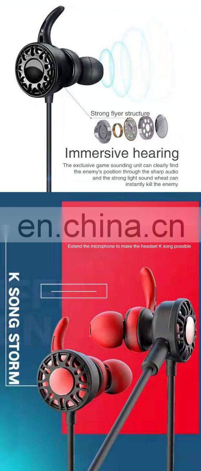 Golden Sky Free Sample Jack Earphones Headphone Handsfree Stereo In-Ear Wired Earphone For Iphone High Quality Wired Earphone