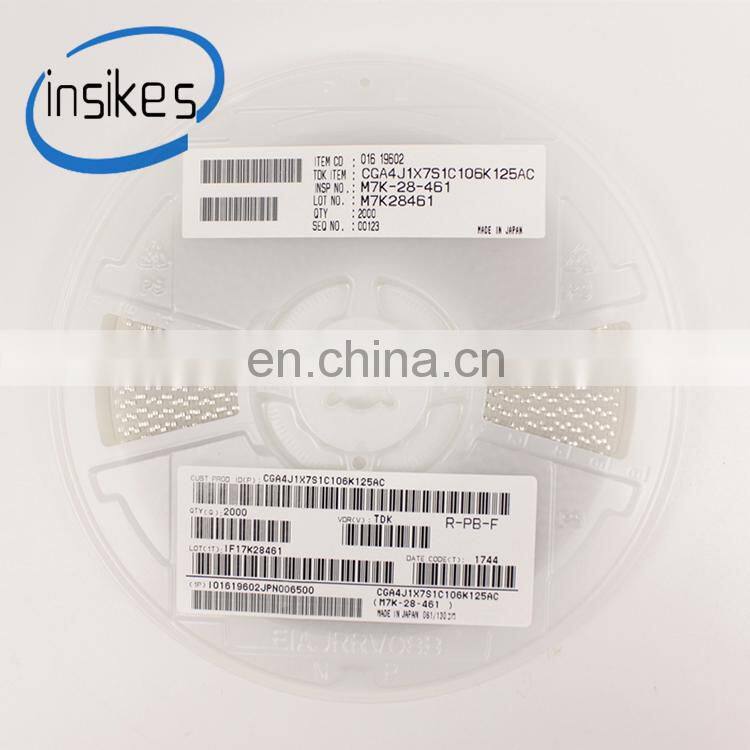 Passive components CGA4J1X7S1C106H125AC mini chip capacitor