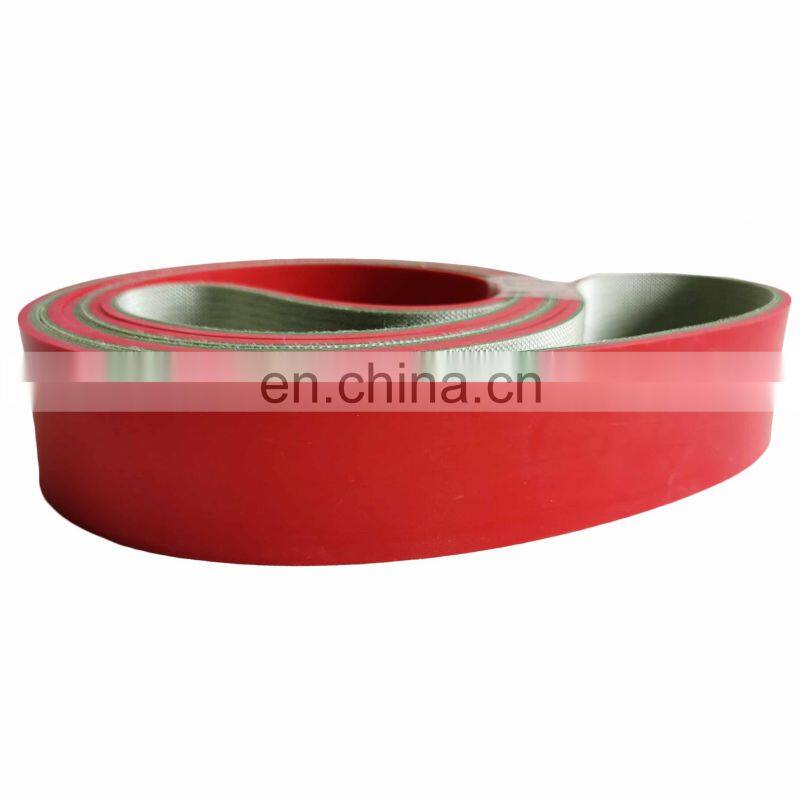 2440x50x5 Red Rubber Coating PVC Conveyor Belt