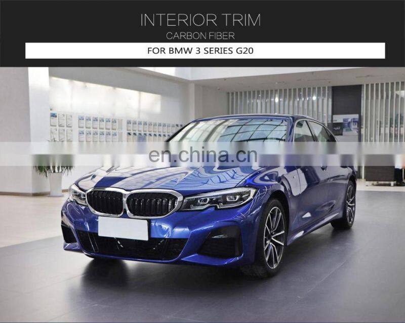 Dry Carbon Fiber G20 Interior Trims for BMW 3 Series G20 2019-2020 7pcs/set