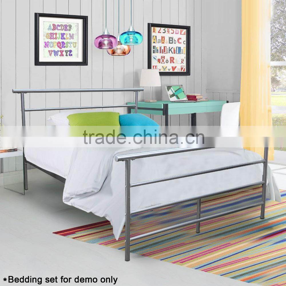 hotel furniture style modern metal bed frame bed