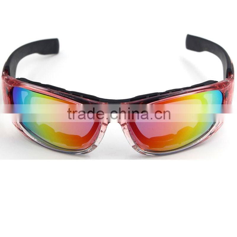 New stylish cool spy glasses wholesale uv protective glasses black frame grey lens army safety goggles motorcycle cycling racing