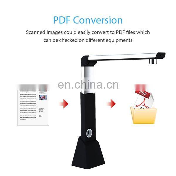 H1000 A3 A4 A5 10Mega 3672x2856 Document Book Photo ID Video Scanner FHD Camera