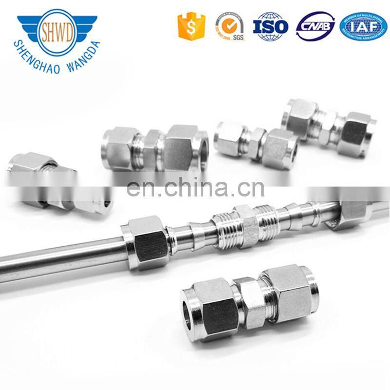 OD 3/8 Stainless Steel Tube fitting 304/ 316 Equal Union Tee 3 way tube connector