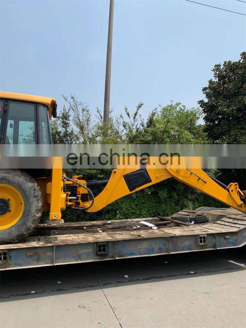 UK JCB 3CX backhoe loader loading, Jcb 3cx ship to Chile, Loading service for JCB backhoe loader transfer by flat