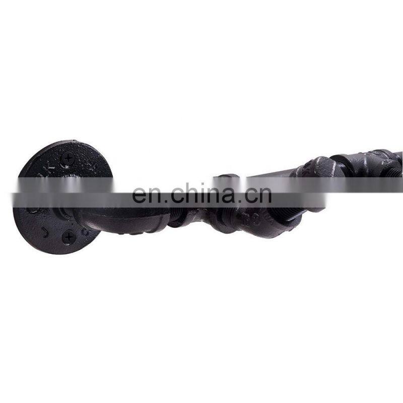 Heavy Duty Wall Mounted Metal Industrial Pipe Coat Rack