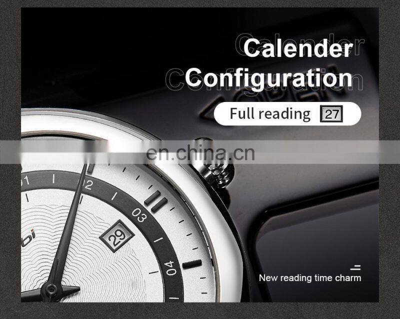 SINOBI Wrist Watch for Men 2021 S9844G Watch Sinobi Gentleman Classic Quartz Watches Motre Homme Black Handwatch