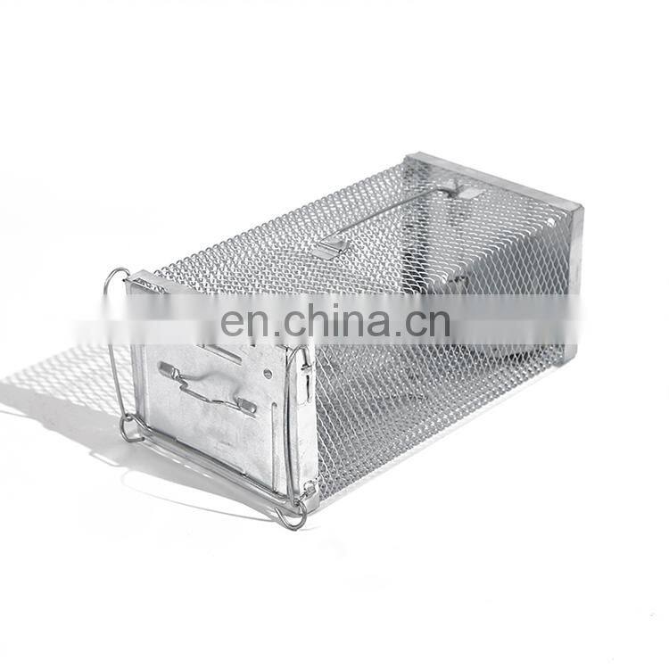 Custom Design Galvanized Iron Humane Live Catching Rat Trap Cage Wire Double Mice Trap