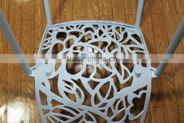 2016 Hot sale product forest side chair flower back garden chair
