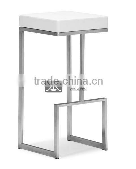 BC-115 Chrome Color Stainless Steel Square Bar Chair