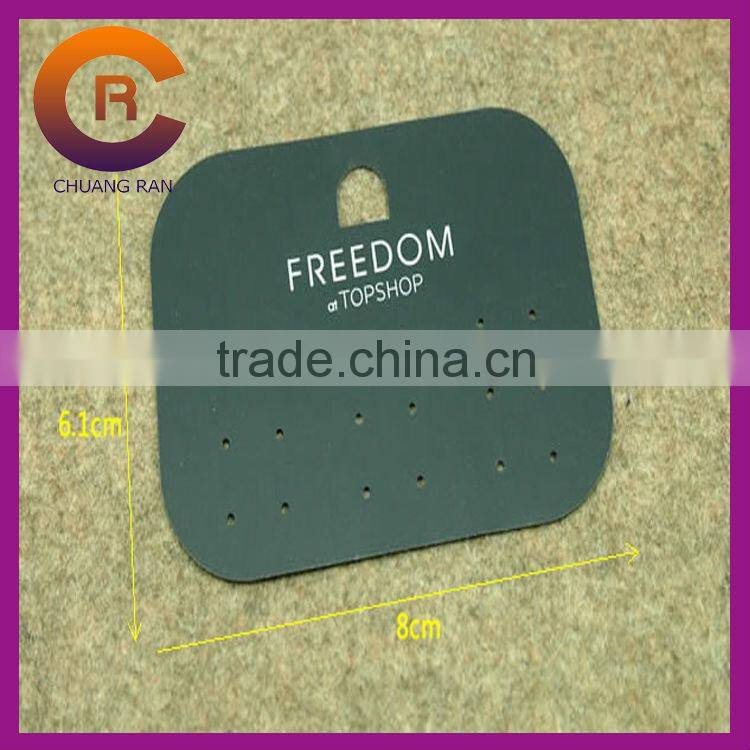 Jewelry hanging card custom printed necklace earring card