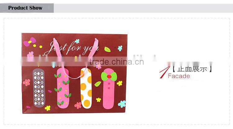 lovely candle pattern boutique paper shopping bag