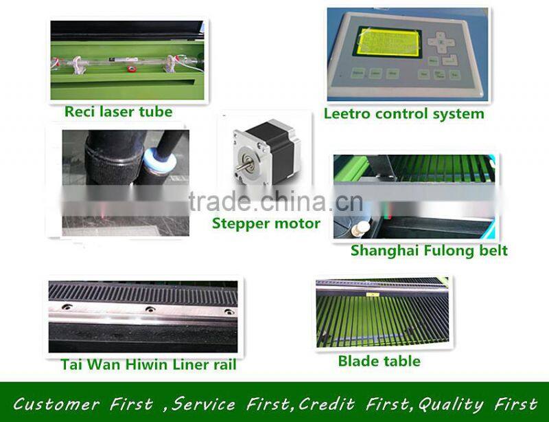 CO2 laser cutting rubber machine 1290