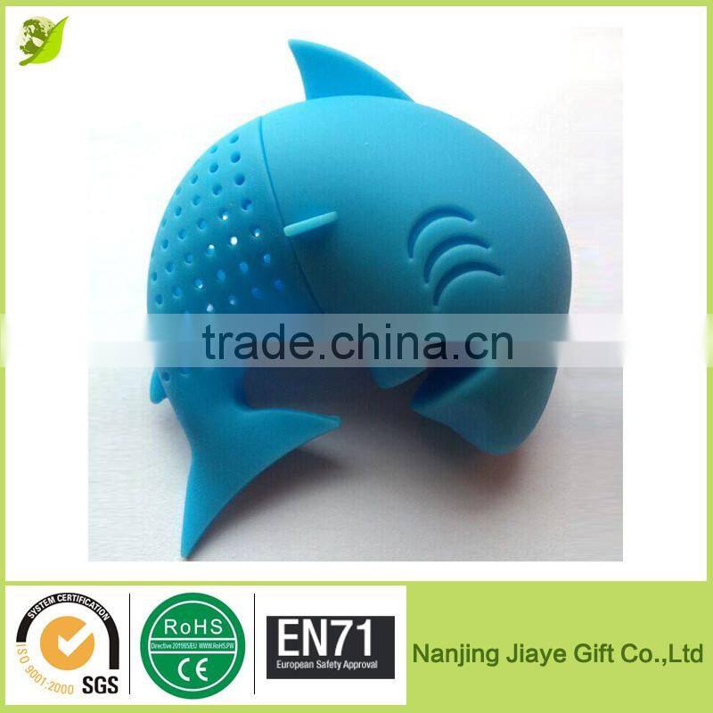 100% FDA Approved Hight Quality Silicone Shark Tea Strainer