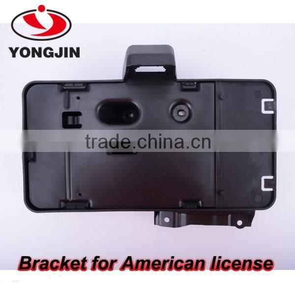 Black stainless steel bracket for American license