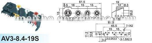 Universal female aes/ebu digital audio converter