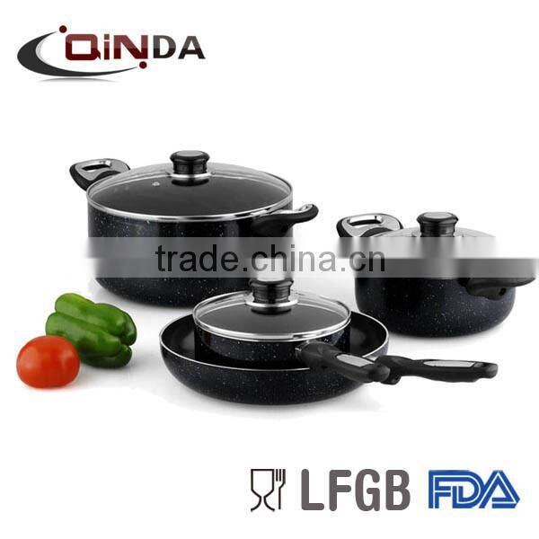 China made die-cast aluminium grillpan cookware set
