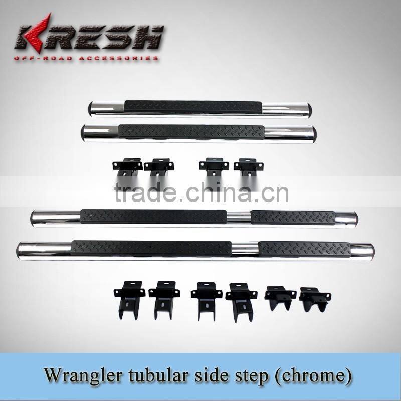 Hot sale black jeep Wrangler sahara side step and tubular side steps