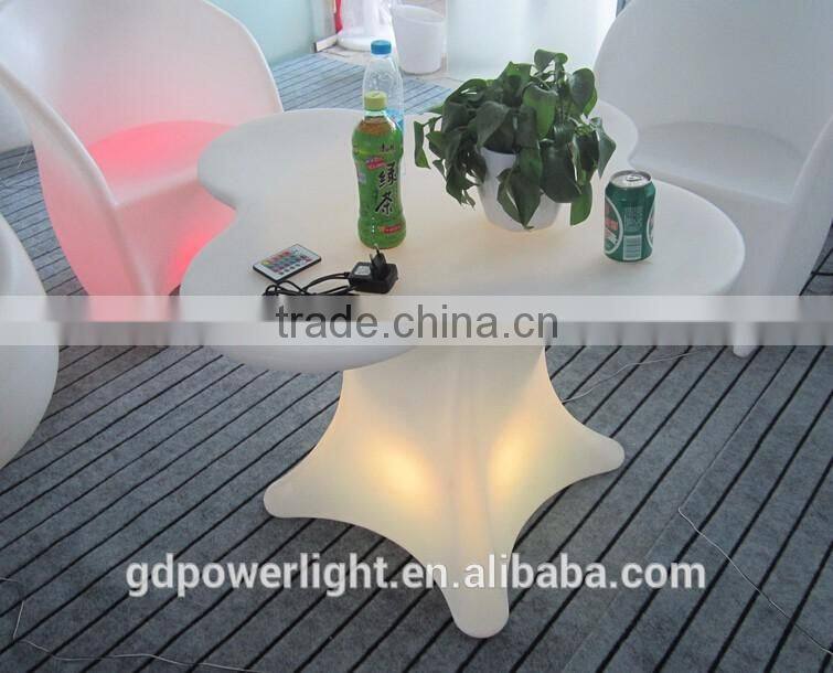 PE Plastic Bar Table with LED light and remote YXF-7871C