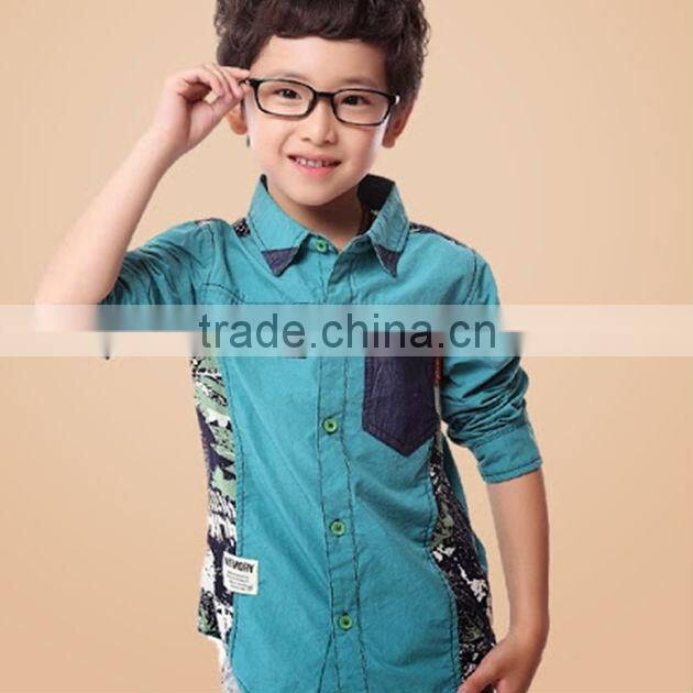 2014 Boys Spring Tshirt With Flower Printing Style