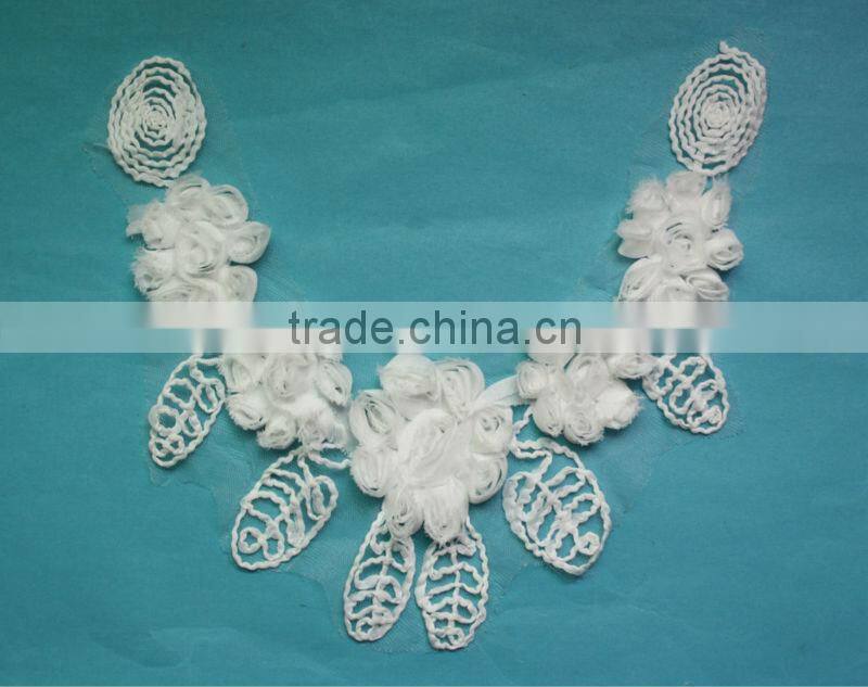 Chiffon Collar Neckline Sewing Applique Garment Dress Blouse Trim