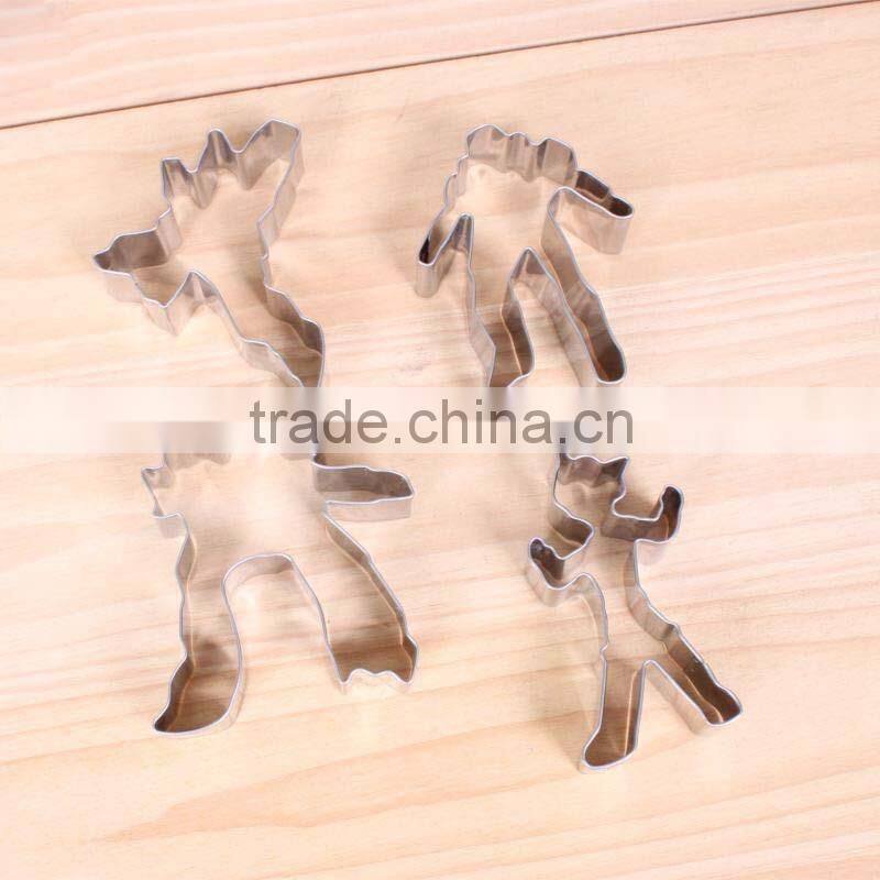 YangJiang factory different cute shape stainless steel cookie mould