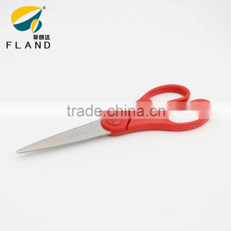 YangJiang red pp handle stainless steel kitchen scissor