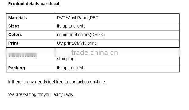 statisk vinyl sticker