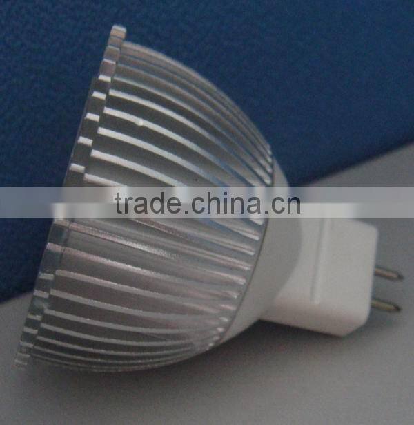 MR16 3W 12v dc led light bulb