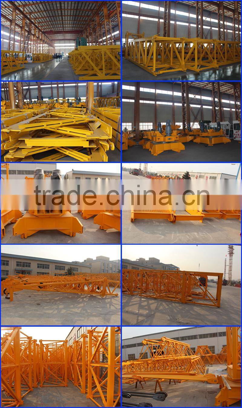 Factory sale 6T tower Crane luffing jib tower crane
