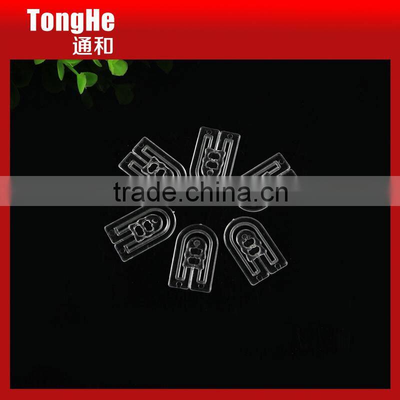 Transparent Color Square Plastic Shirt Clips