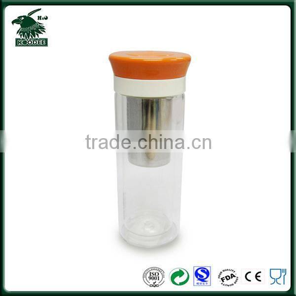 BPA Free Glass Bottle With Tea Strainer Tea Filter Bottle Tea Bottle With Filter