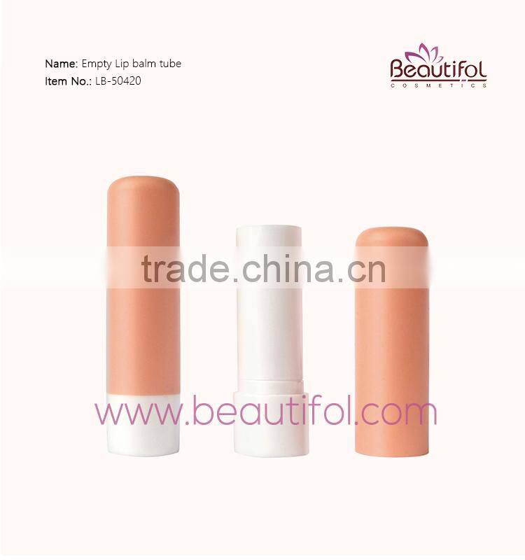 Empty cute lip balm tube , plastic container , high quality GMP / REACH certificated lipstick tube