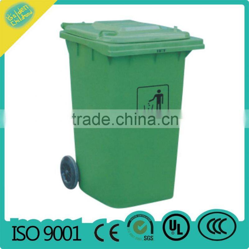 120L Garbage Can with Wheels/Outdoor Recycling Garbage Bin