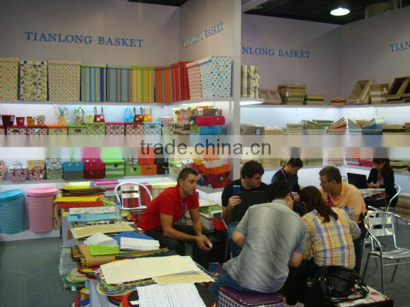 color newspaper woven basket / sundries storage basket/paper box