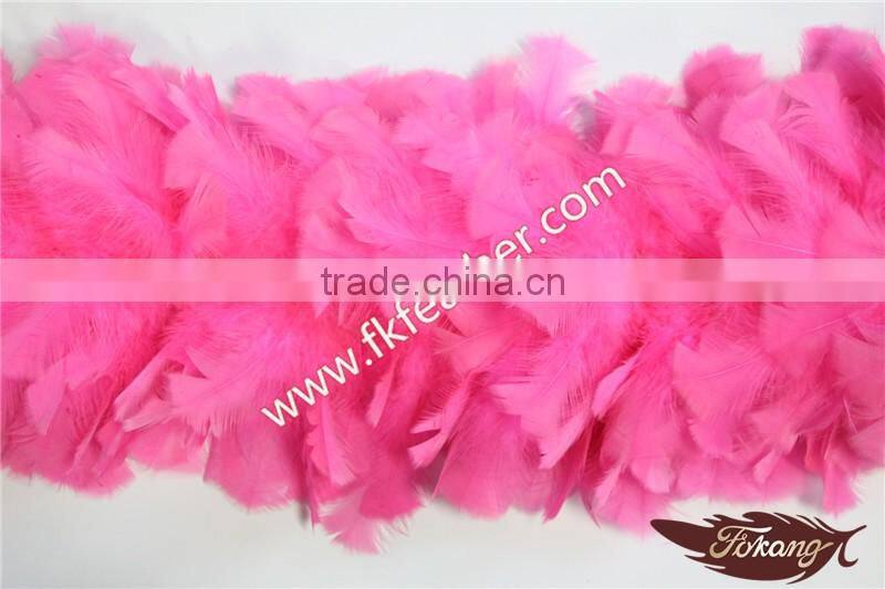Wholesale Pink Flat Fashion Large Fluffy Feather Boa For Wedding Supplies