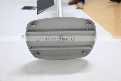 Pyramid poster stand with brochure holder