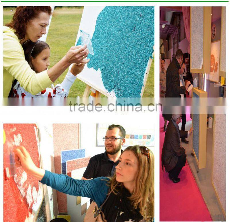 cotton wall coating paint fiber decor wall covering wallgrace DIY wall coat