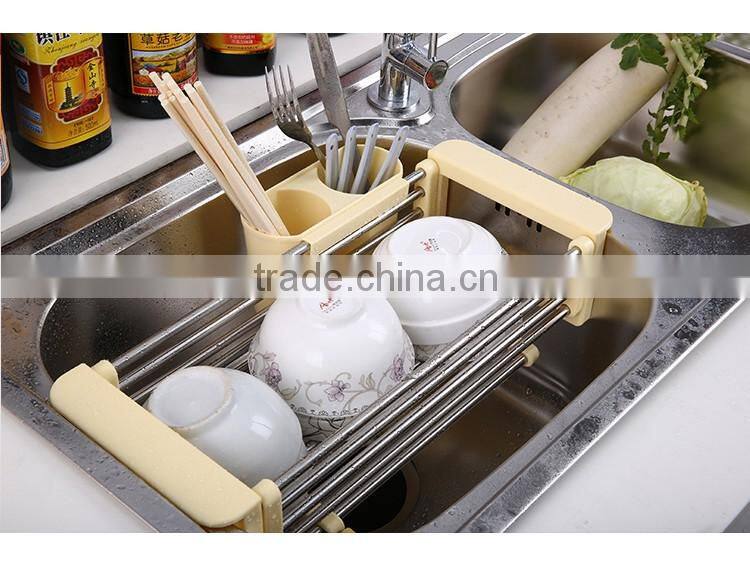 S/S+ABS+PP 16.5*40.2*9.5 Kitchen sink dish rack/dish drying rack/drying rack