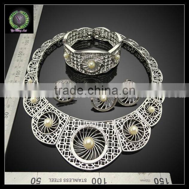 Hot Sale Fashion Necklace Earrings ringJewelry Set,